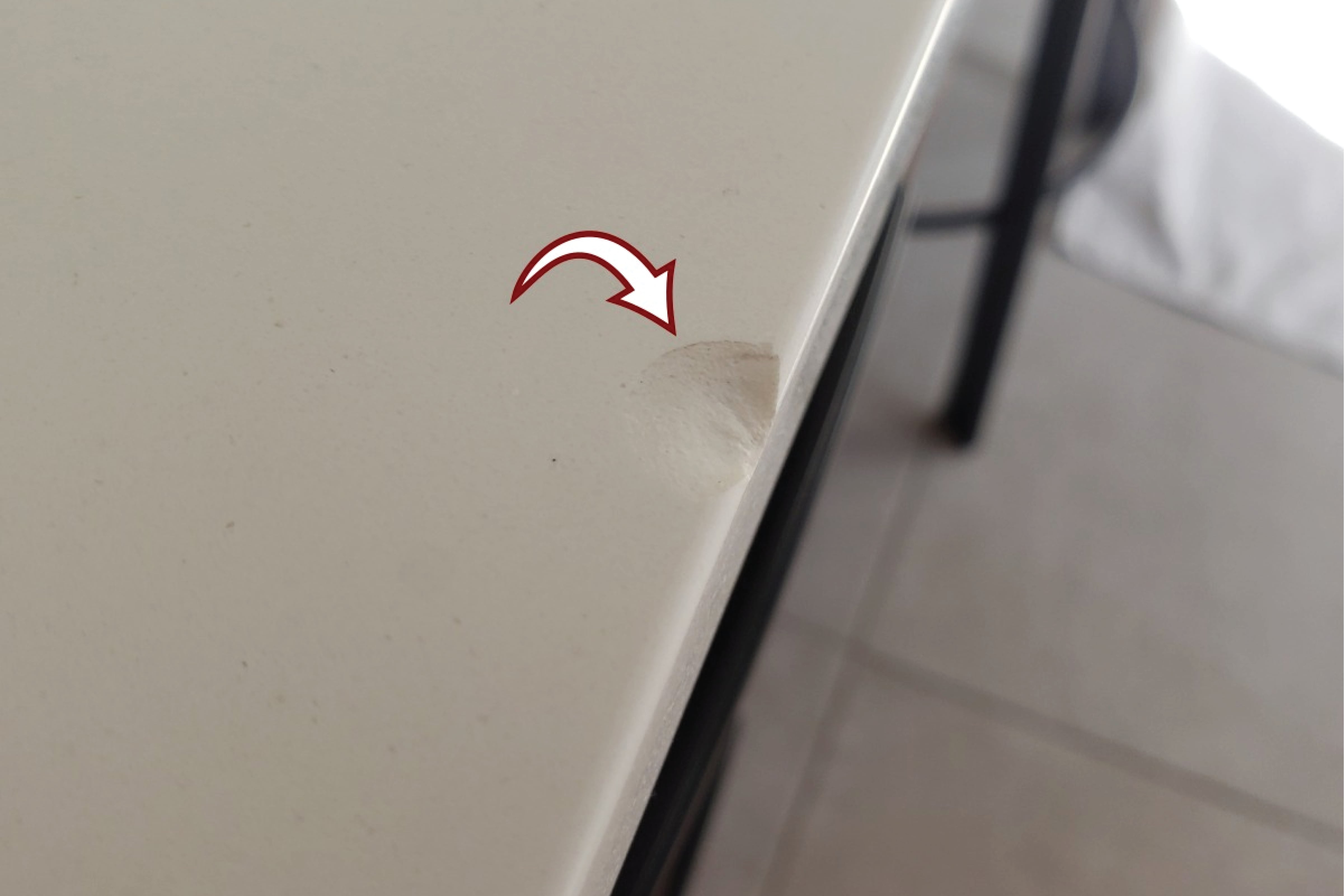 Before chip repair