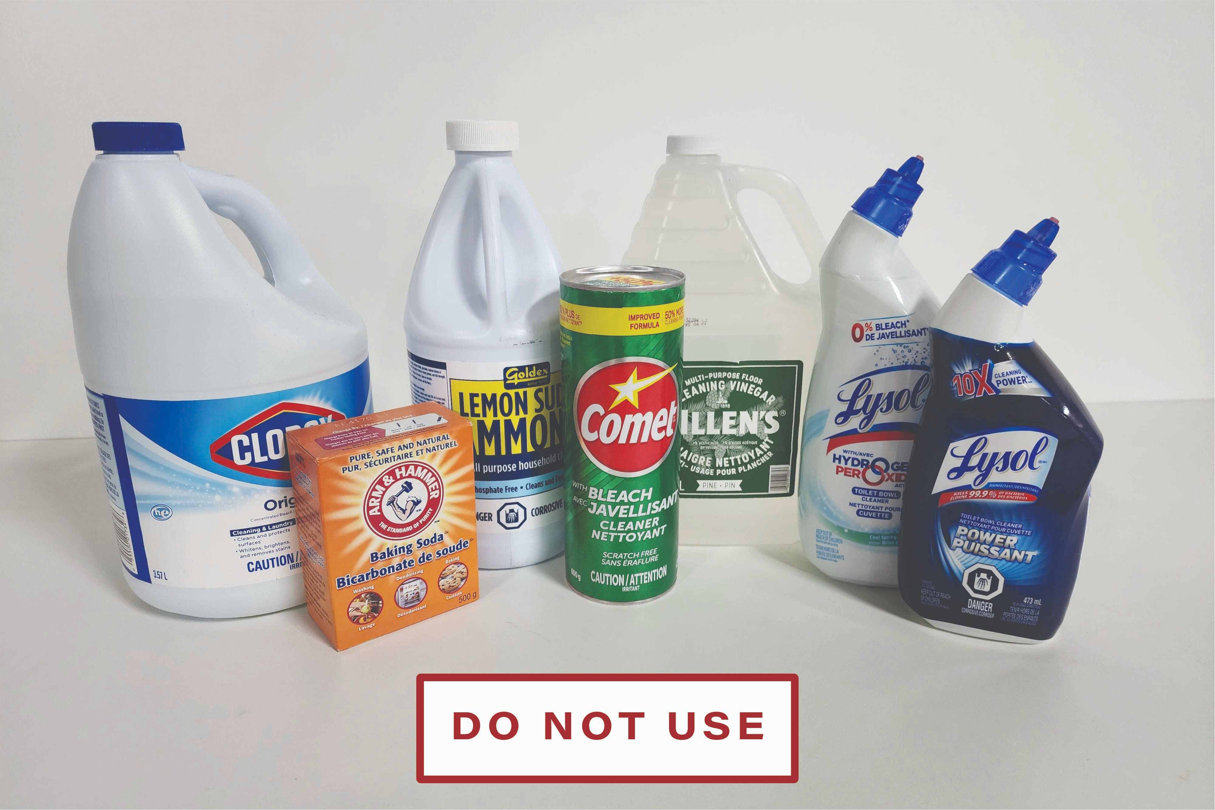 products unsafe for use on granite