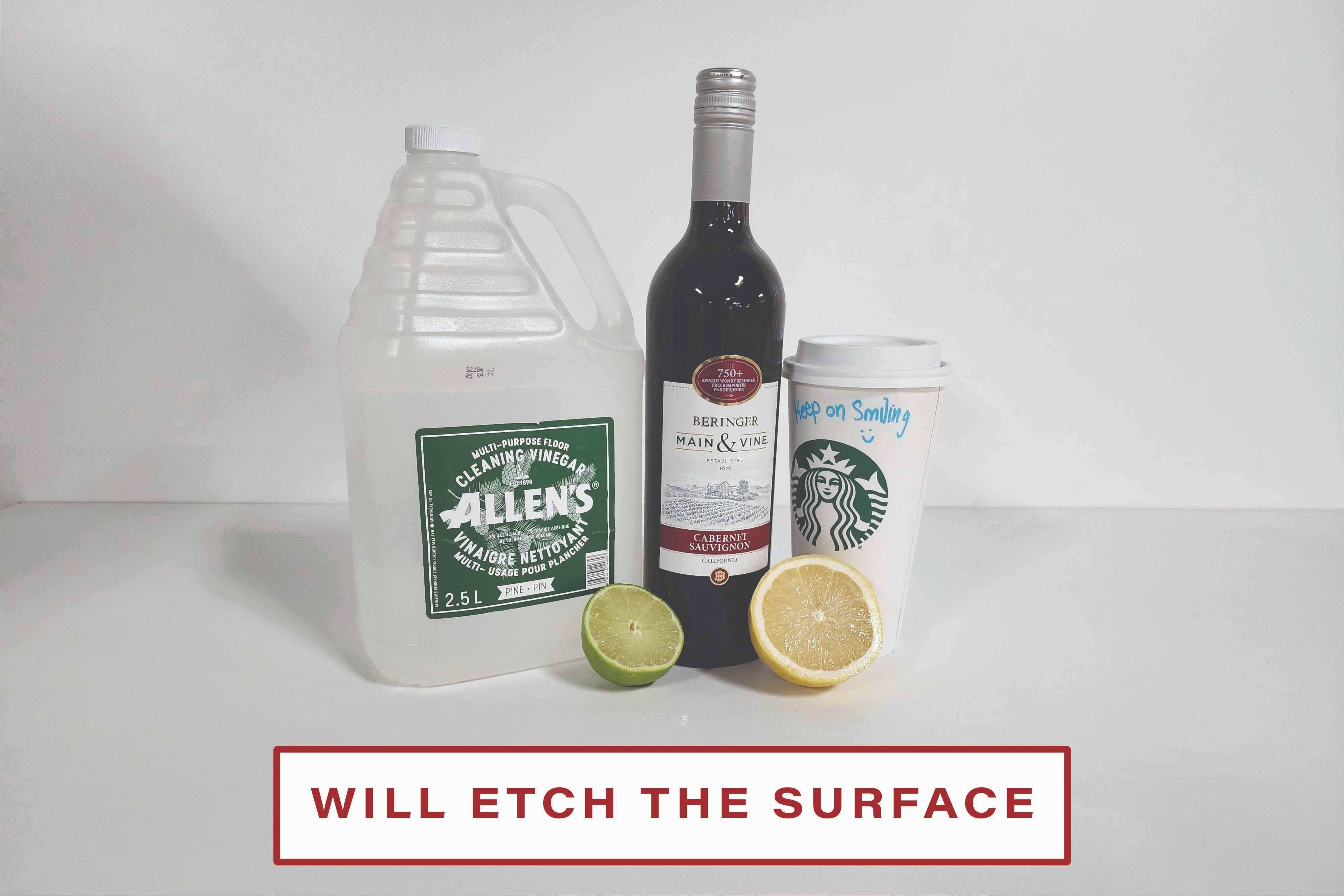 products to keep off of your marble