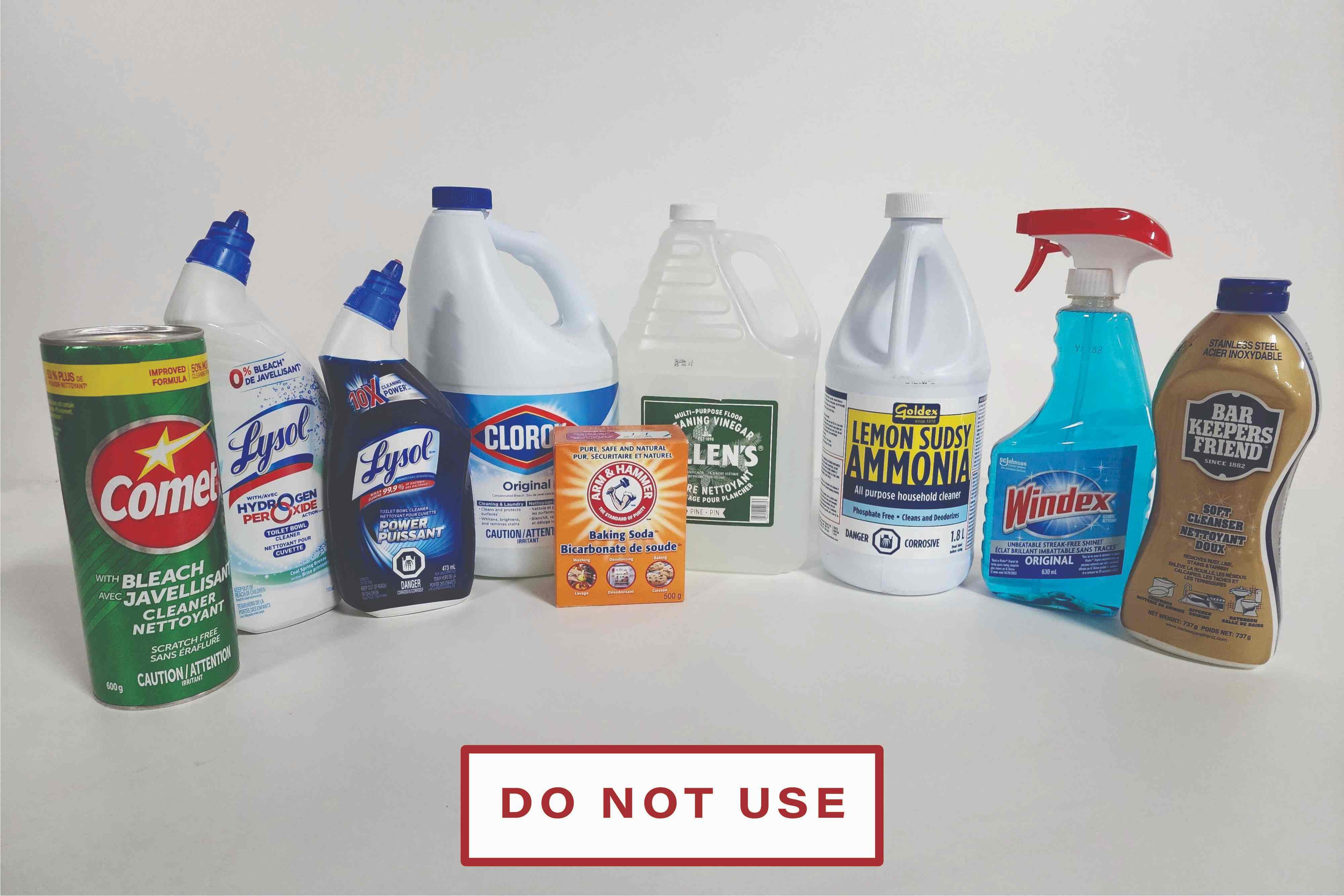 products unsafe for use on quartz