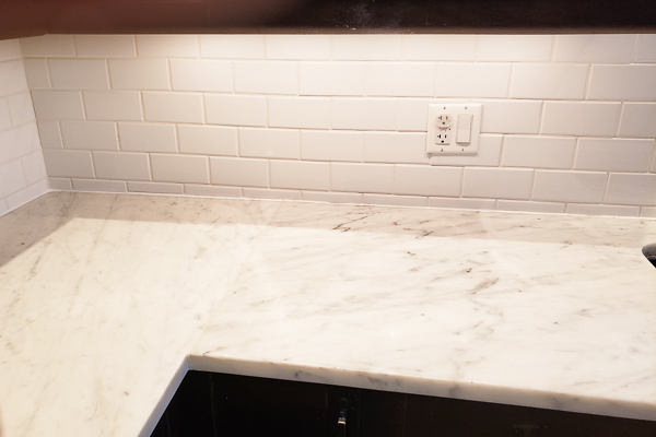 Detached Seam on Marble Countertop (Repaired)